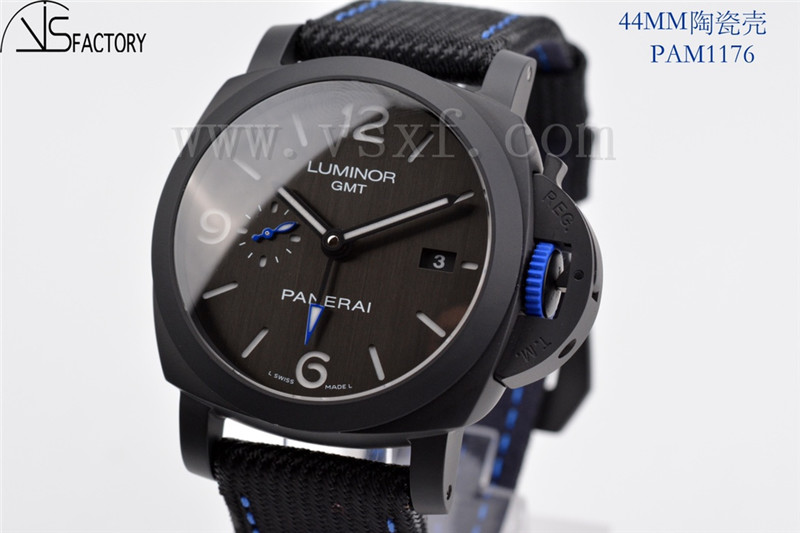 VS廠沛納海pam1176 Bucherer Blue黑化陶瓷限量版插圖4