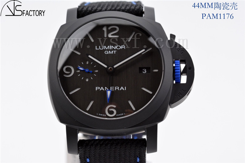 VS廠沛納海pam1176 Bucherer Blue黑化陶瓷限量版插圖6