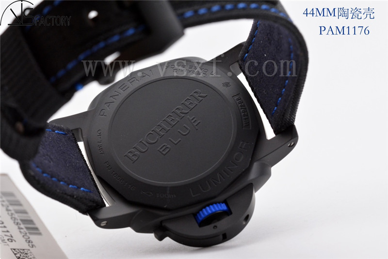 VS廠沛納海pam1176 Bucherer Blue黑化陶瓷限量版插圖7