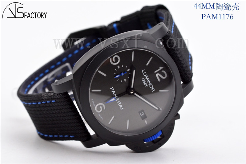 VS廠沛納海pam1176 Bucherer Blue黑化陶瓷限量版插圖1