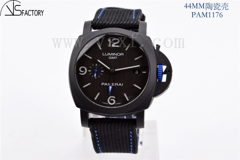 VS廠沛納海pam1176 Bucherer Blue黑化陶瓷限量版插圖2