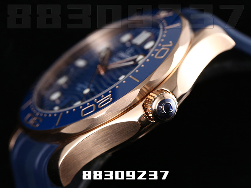 VS廠歐米茄海馬300M玫瑰金藍(lán)款復(fù)刻腕表細(xì)節(jié)深評(píng)插圖1