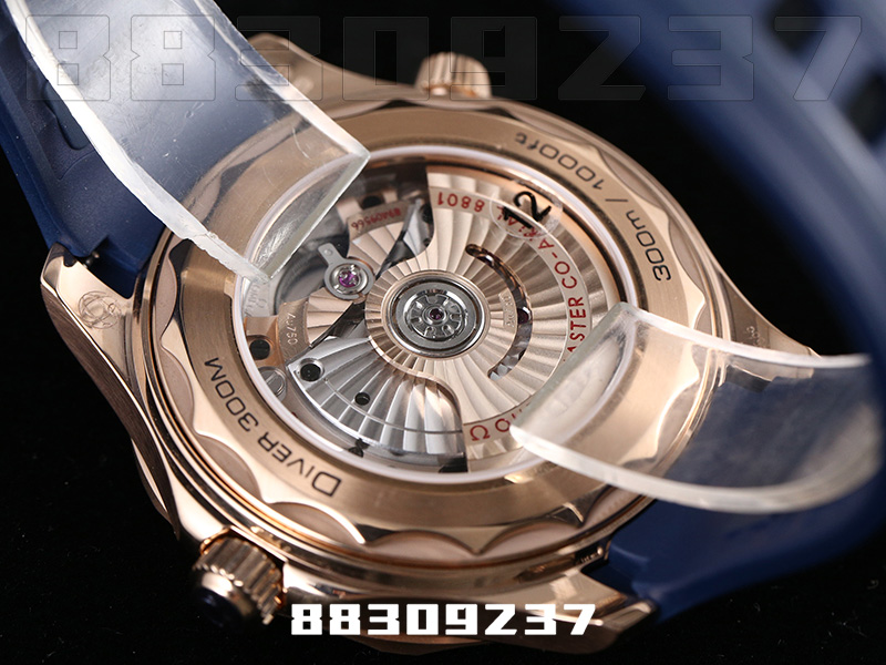 VS廠歐米茄海馬300M玫瑰金藍(lán)款復(fù)刻腕表細(xì)節(jié)深評(píng)插圖3