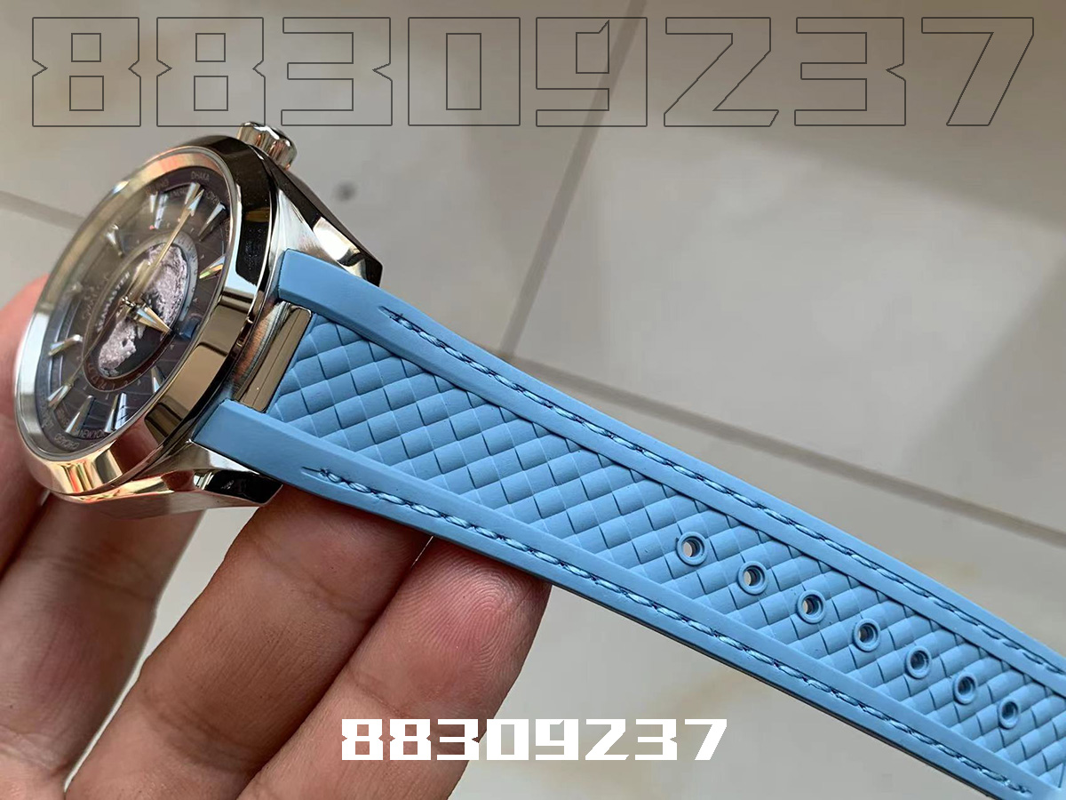 VS廠歐米茄海馬150M漸變藍(lán)款世界時(shí)復(fù)刻手表做工評(píng)測(cè)插圖4